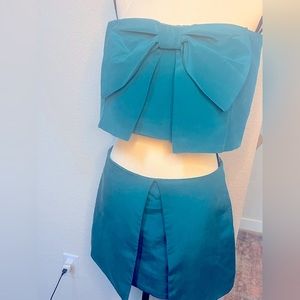 Bec + Bridge- Silk Mini Skirt Set